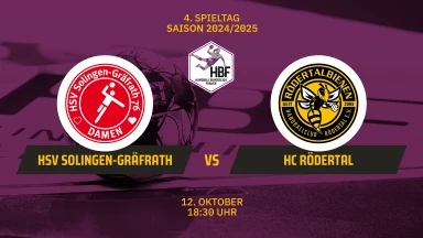 FOR FREE - 2. HBF: HSV Solingen-Gräfrath 76 vs. HC Rödertal