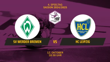 2. HBF: SV Werder Bremen vs. HC Leipzig