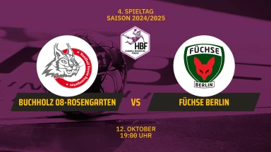 2. HBF: HL Buchholz 08 Rosengarten vs. Füchse Berlin