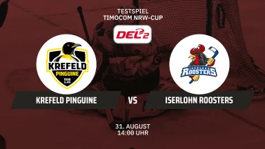Timocom NRW-Cup: Krefeld Pinguine vs. Iserlohn Roosters