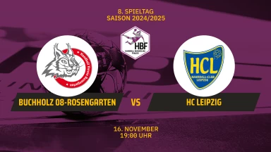 2. HBF: HL Buchholz 08-Rosengarten vs. HC Leipzig
