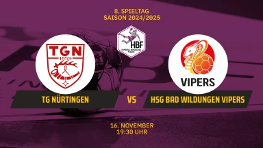 2. HBF: TG Nürtingen vs. HSG Bad Wildungen Vipers