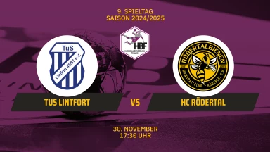2. HBF: TuS Lintfort vs. HC Rödertal