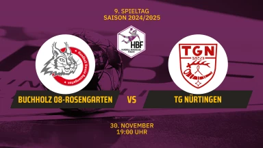 2. HBF: HL Buchholz 08-Rosengarten vs. TG Nürtingen