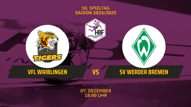 2. HBF: VfL Waiblingen vs. SV Werder Bremen