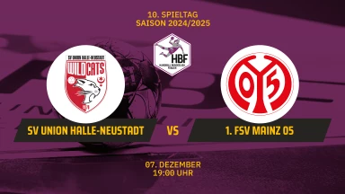 2. HBF: SV Union Halle-Neustadt vs. 1. FSV Mainz 05