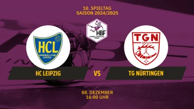 2. HBF: HC Leipzig vs. TG Nürtingen