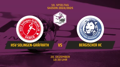 2. HBF: HSV Solingen-Gräfrath 76 vs. Bergischer HC