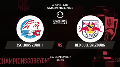 CHL: ZSC Lions Zurich vs. Red Bull Salzburg - Hauptrunde