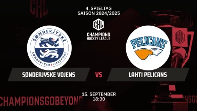CHL: SønderjyskE Vojens vs. Lahti Pelicans - Hauptrunde