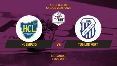 2. HBF: HC Leipzig vs. TuS Lintfort