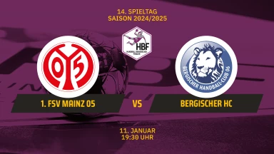 2. HBF: 1. FSV Mainz 05 vs. Bergischer HC