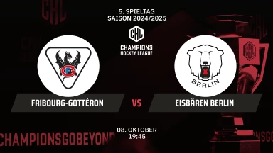 CHL: Fribourg-Gottéron vs. Eisbären Berlin - Hauptrunde kommentiert von Christoph Fetzer
