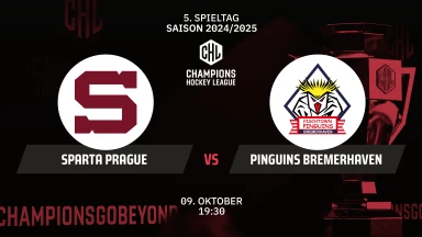 CHL: Sparta Prague vs. Pinguins Bremerhaven - Hauptrunde kommentiert von Tobi Fischbeck
