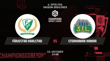 CHL: Färjestad Karlstad vs. Storhamar Hamar - Hauptrunde