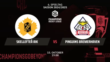 CHL: Skellefteå AIK vs. Pinguins Bremerhaven - Hauptrunde kommentiert von Constantin Eckner