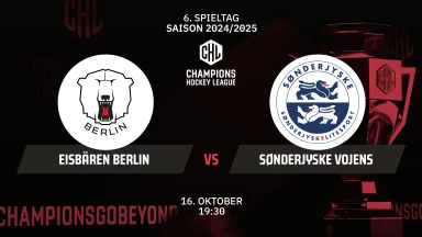 CHL: Eisbären Berlin vs. SønderjyskE Vojens - Hauptrunde kommentiert von Christoph Fetzer