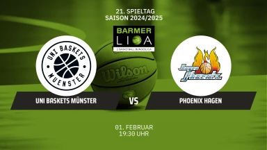 ProA: Uni Baskets Münster vs. Phoenix Hagen