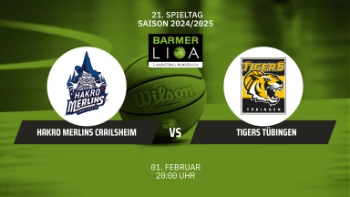 ProA: HAKRO Merlins Crailsheim vs. Tigers Tübingen