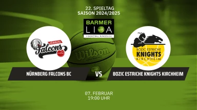 ProA: Nürnberg Falcons BC vs. Bozic Estriche Knights Kirchheim