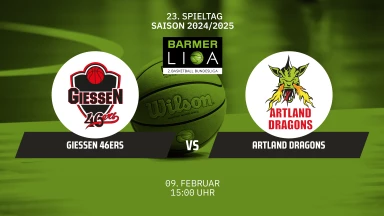 ProA: GIESSEN 46ers vs. Artland Dragons