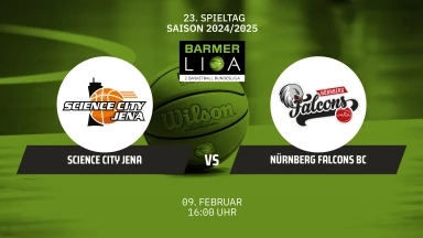 ProA: Science City Jena vs. Nürnberg Falcons BC