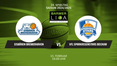ProA: Eisbären Bremerhaven vs. VfL SparkassenStars Bochum
