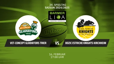 ProA: VET-CONCEPT Gladiators Trier vs. Bozic Estriche Knights Kirchheim