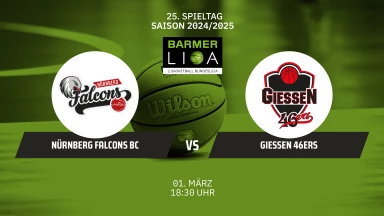 ProA: Nürnberg Falcons BC vs. GIESSEN 46ers