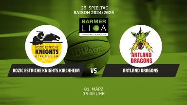 ProA: Bozic Estriche Knights Kirchheim vs. Artland Dragons
