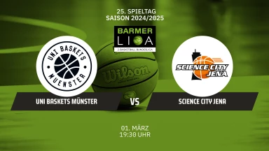 ProA: Uni Baskets Münster vs. Science City Jena