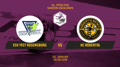 2. HBF: ESV 1927 Regensburg vs. HC Rödertal