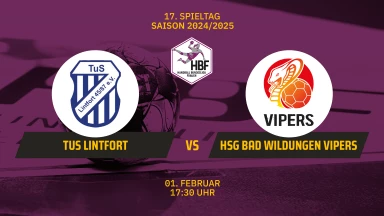 2. HBF: TuS Lintfort vs. HSG Bad Wildungen Vipers