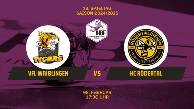 FOR FREE - 2. HBF: VfL Waiblingen vs. HC Rödertal