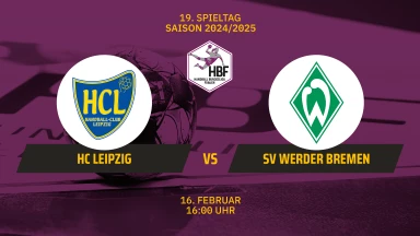 2. HBF: HC Leipzig vs. SV Werder Bremen