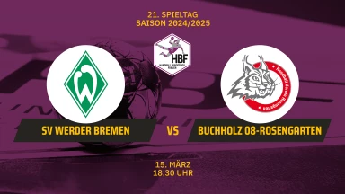 FOR FREE - 2. HBF: SV Werder Bremen vs. HL Buchholz 08-Rosengarten