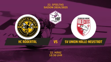 FOR FREE - 2. HBF: HC Rödertal vs. SV Union Halle-Neustadt