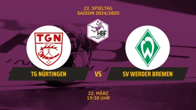 2. HBF: TG Nürtingen vs. SV Werder Bremen