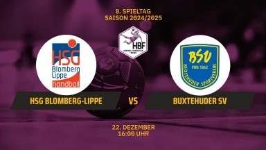 HBF: HSG Blomberg-Lippe vs. Buxtehuder SV
