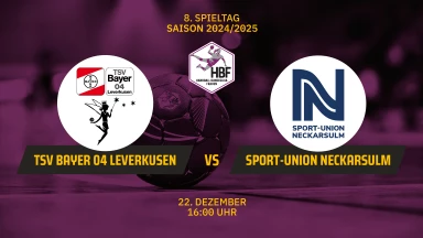 FOR FREE - HBF: TSV Bayer 04 Leverkusen vs. Sport-Union Neckarsulm