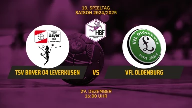 HBF: TSV Bayer 04 Leverkusen vs. VfL Oldenburg
