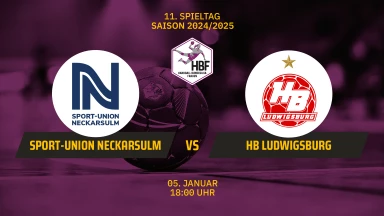HBF: Sport-Union Neckarsulm vs. HB Ludwigsburg