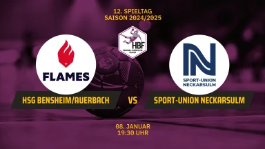 HBF: HSG Bensheim/Auerbach vs. Sport-Union Neckarsulm
