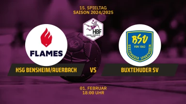 FOR FREE - HBF: HSG Bensheim/Auerbach vs. Buxtehuder SV