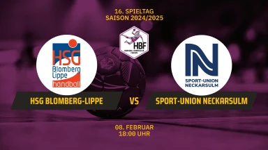 HBF: HSG Blomberg-Lippe vs. Sport-Union Neckarsulm