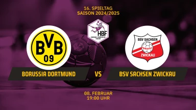 HBF: Borussia Dortmund vs. BSV Sachsen Zwickau