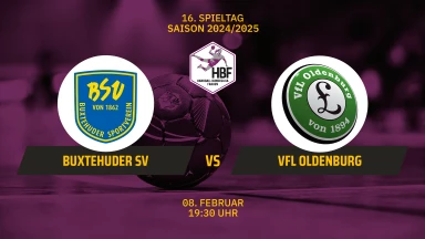 HBF: Buxtehuder SV vs. VfL Oldenburg