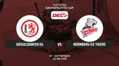 Sachsenlotto-Cup: Düsseldorfer EG vs. Nürnberg Ice Tigers