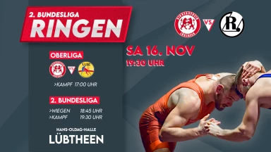 Ringen 2. Bundesliga: RV Lübtheen - RSV Greiz