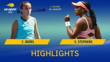 US Open 2024: Clara Burel vs. Sloane Stephens - Runde 1 | HIGHLIGHTS